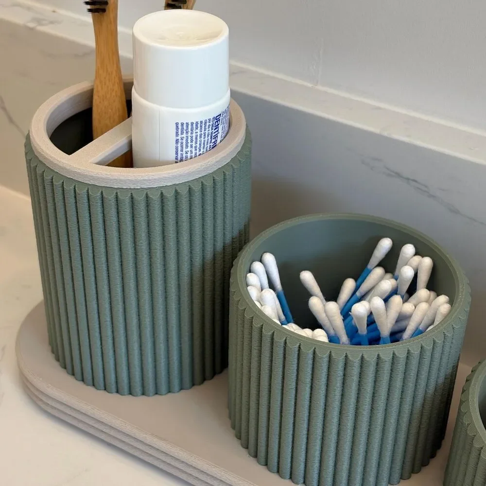Vanity Organizer Set, Bathroom Countertop Organizer, Makeup and Skincare Storage